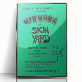 Nirvana 1989 Concert Poster - Vintage Retro Wall Art for Music Fans