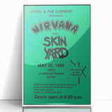 Nirvana 1989 Concert Poster - Vintage Retro Wall Art for Music Fans