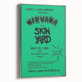 Nirvana 1989 Concert Poster - Vintage Retro Wall Art for Music Fans