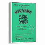 Nirvana 1989 Concert Poster - Vintage Retro Wall Art for Music Fans
