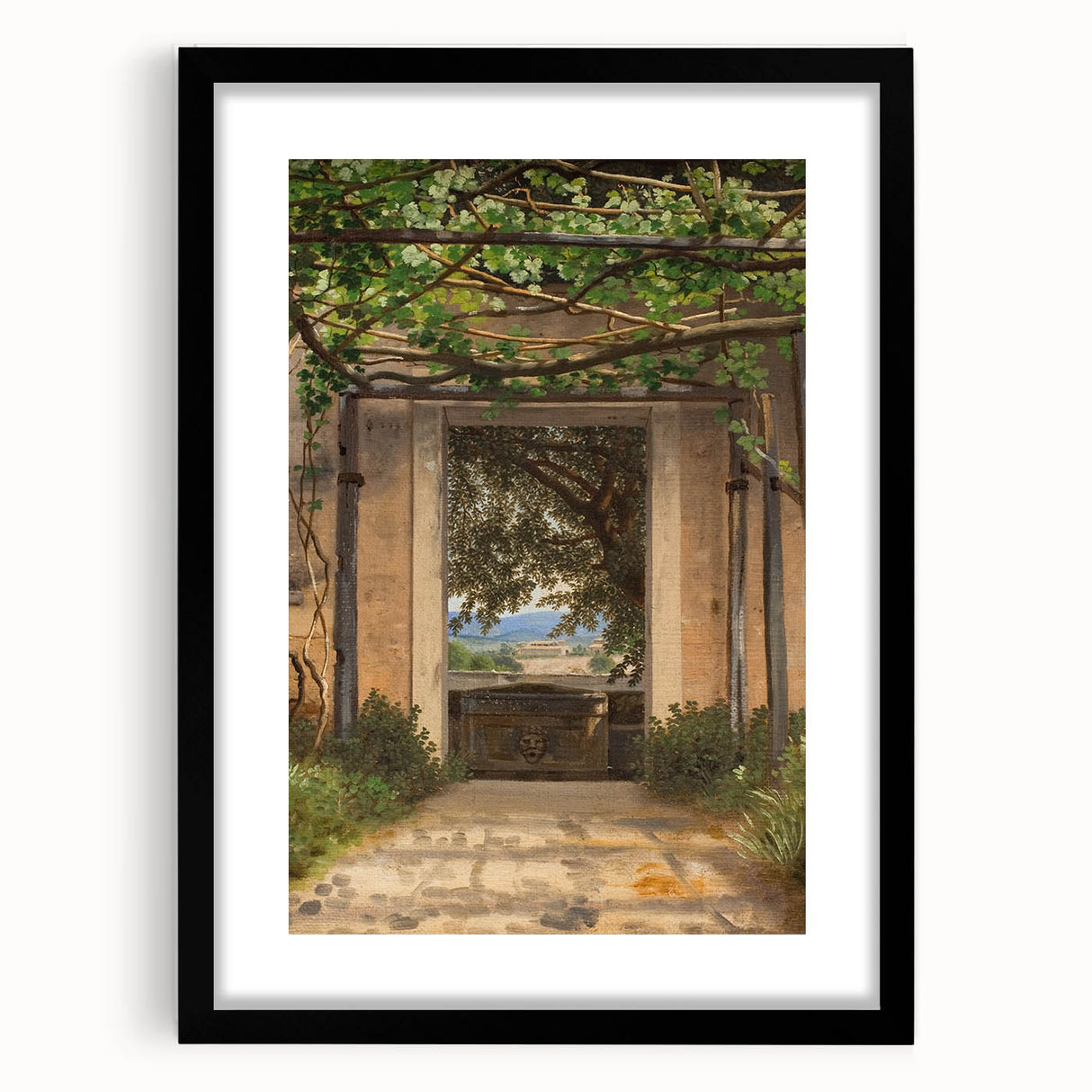 Realism Garden Archway Art Print - Verdant View by Eckersberg