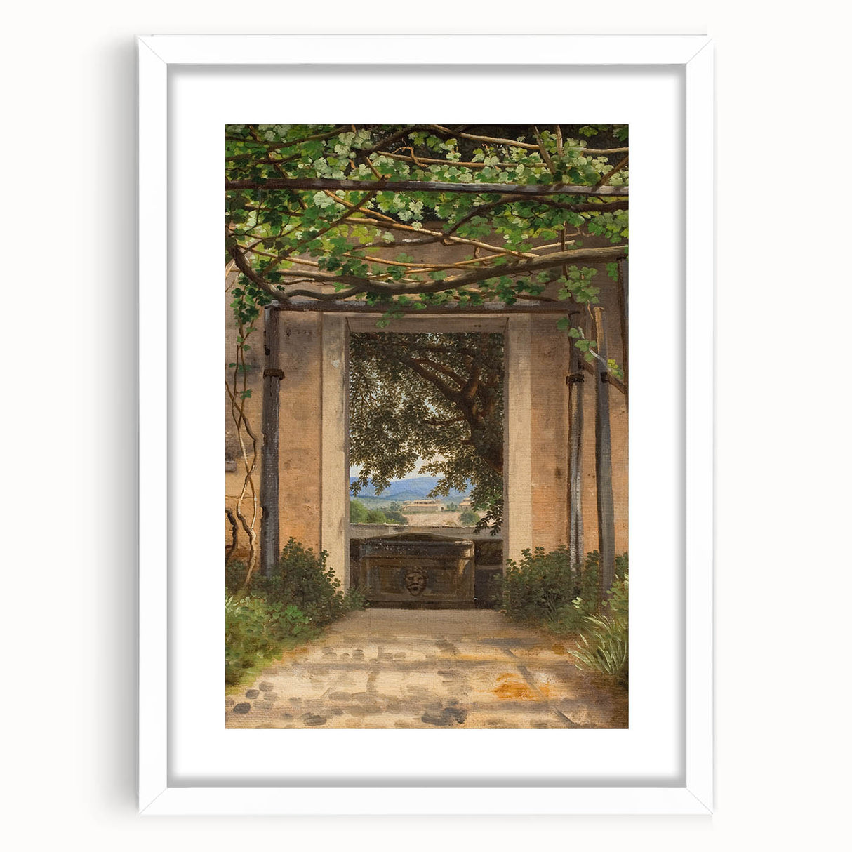 Realism Garden Archway Art Print - Verdant View by Eckersberg