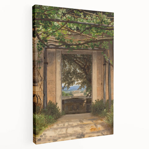 Realism Garden Archway Art Print - Verdant View by Eckersberg
