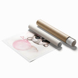 Floating Baby Raccoon Girls Room Wall Art - Dreamy Nursery Print