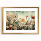 Botanical Floral Living Room Wall Art – Large Canvas & Framed Print