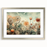 Botanical Floral Living Room Wall Art – Large Canvas & Framed Print