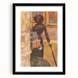Impressionist Painting - Mary Cassatt at the Louvre by Degas Art Print