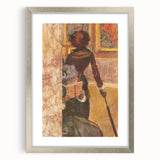 Impressionist Painting - Mary Cassatt at the Louvre by Degas Art Print