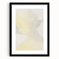 Elegant Minimalist Wall Art - Soft Portrait in Subtle Yellow Tones