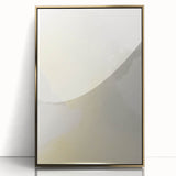 Elegant Minimalist Wall Art - Soft Portrait in Subtle Yellow Tones