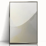 Elegant Minimalist Wall Art - Soft Portrait in Subtle Yellow Tones
