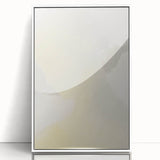Elegant Minimalist Wall Art - Soft Portrait in Subtle Yellow Tones
