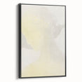Elegant Minimalist Wall Art - Soft Portrait in Subtle Yellow Tones