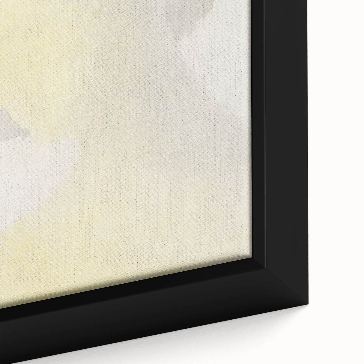 Elegant Minimalist Wall Art - Soft Portrait in Subtle Yellow Tones