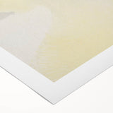 Elegant Minimalist Wall Art - Soft Portrait in Subtle Yellow Tones