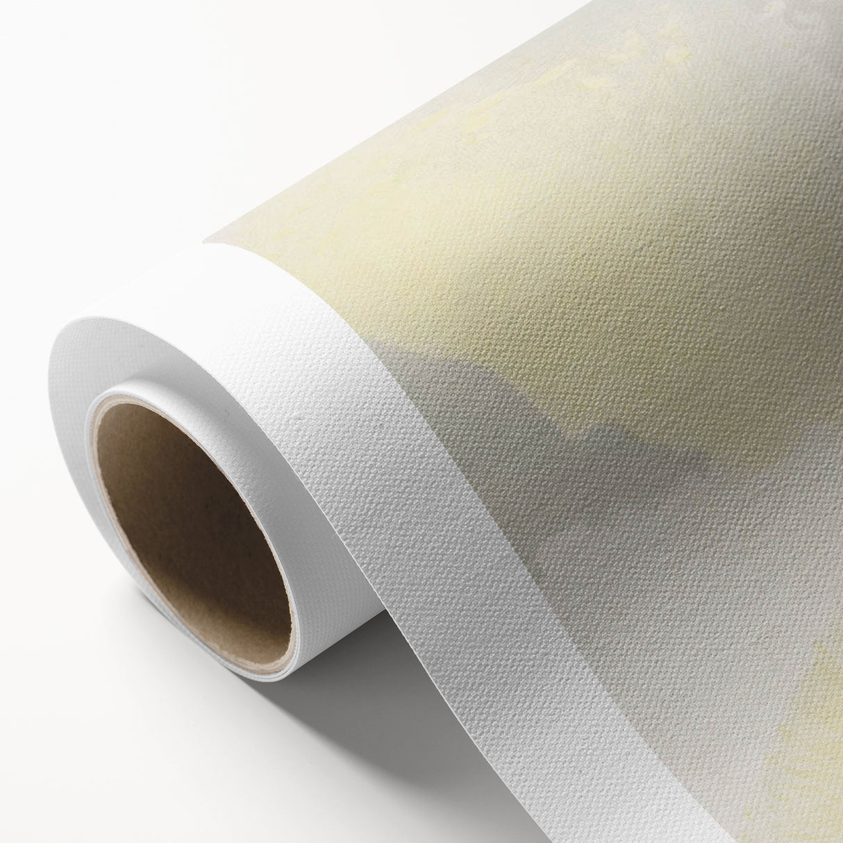 Elegant Minimalist Wall Art - Soft Portrait in Subtle Yellow Tones