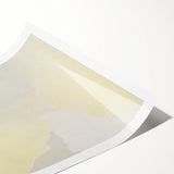 Elegant Minimalist Wall Art - Soft Portrait in Subtle Yellow Tones