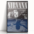Nirvana 1991 Concert Poster - Retro Grunge Wall Art for Fans