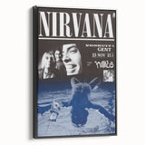 Nirvana 1991 Concert Poster - Retro Grunge Wall Art for Fans