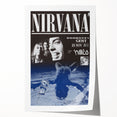 Nirvana 1991 Concert Poster - Retro Grunge Wall Art for Fans