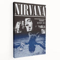 Nirvana 1991 Concert Poster - Retro Grunge Wall Art for Fans