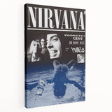 Nirvana 1991 Concert Poster - Retro Grunge Wall Art for Fans