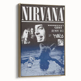 Nirvana 1991 Concert Poster - Retro Grunge Wall Art for Fans