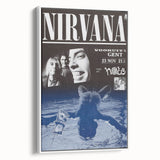 Nirvana 1991 Concert Poster - Retro Grunge Wall Art for Fans
