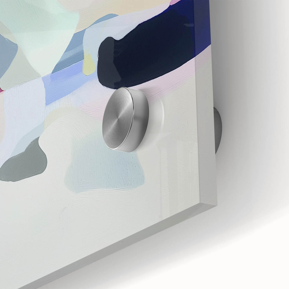 Geometric Abstract Wall Decor – Soft Pastel Modern Canvas Print
