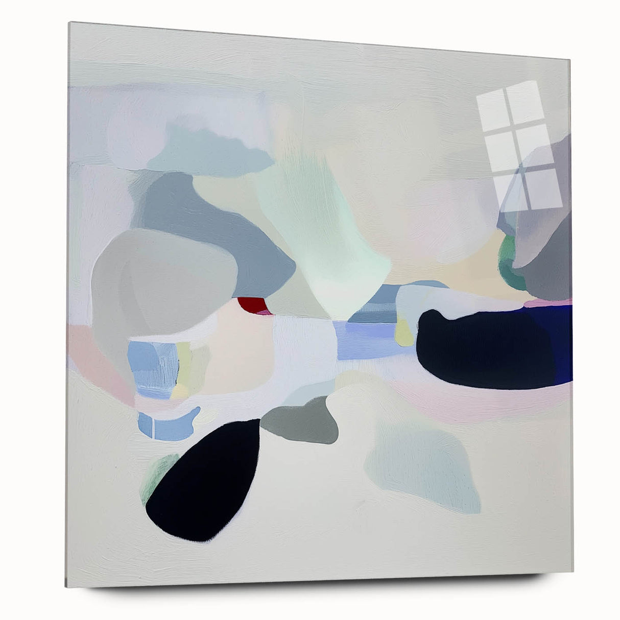 Geometric Abstract Wall Decor – Soft Pastel Modern Canvas Print