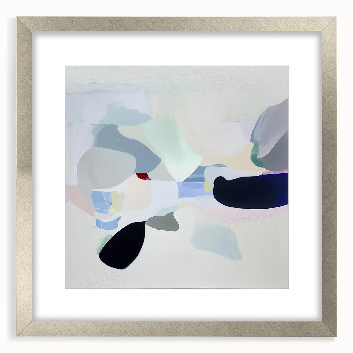 Geometric Abstract Wall Decor – Soft Pastel Modern Canvas Print