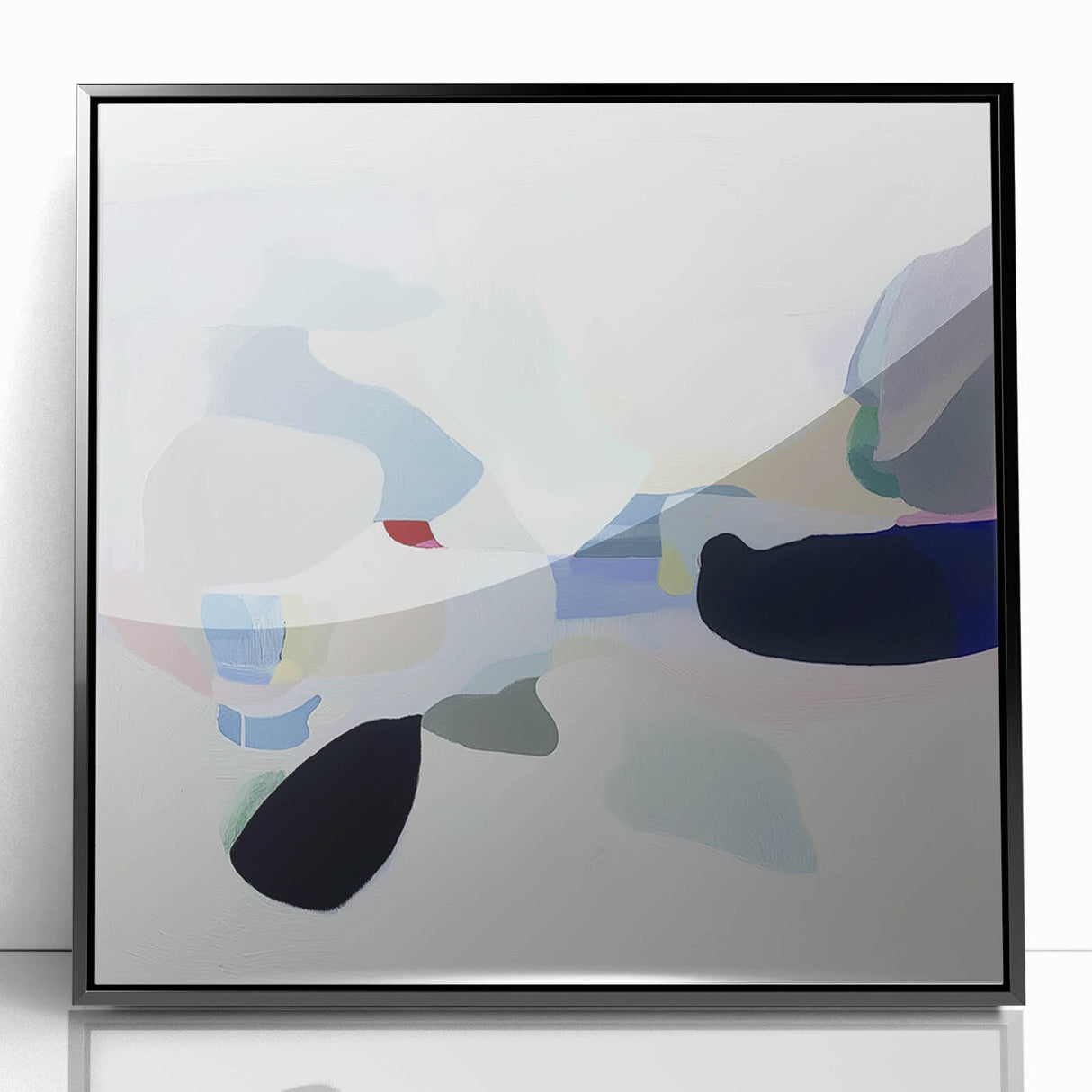 Geometric Abstract Wall Decor – Soft Pastel Modern Canvas Print