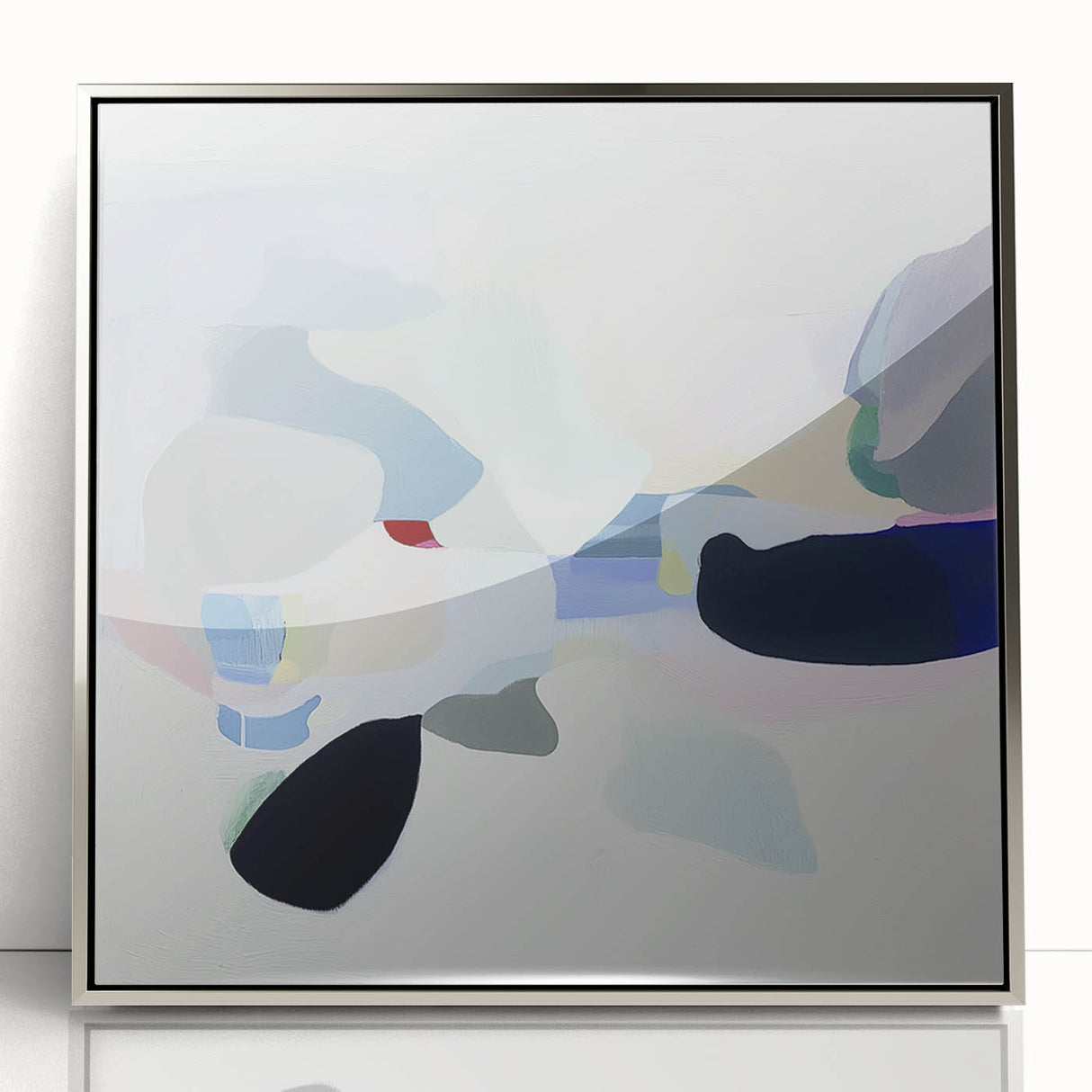 Geometric Abstract Wall Decor – Soft Pastel Modern Canvas Print