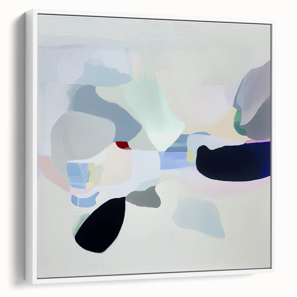 Geometric Abstract Wall Decor – Soft Pastel Modern Canvas Print