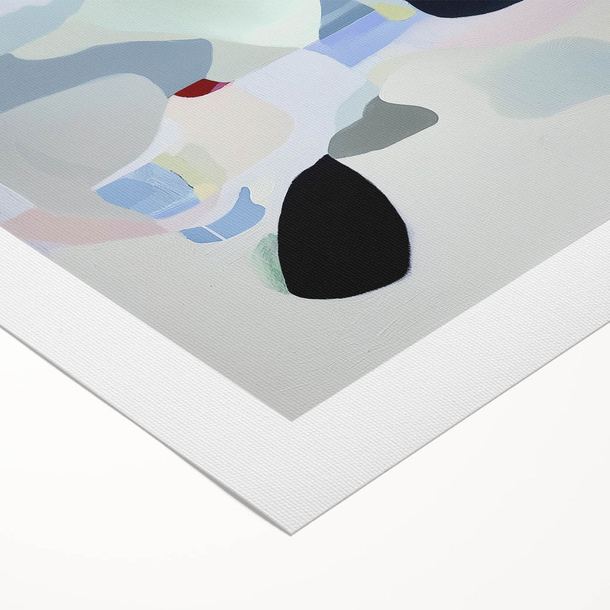 Geometric Abstract Wall Decor – Soft Pastel Modern Canvas Print