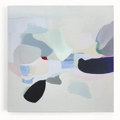 Geometric Abstract Wall Decor – Soft Pastel Modern Canvas Print