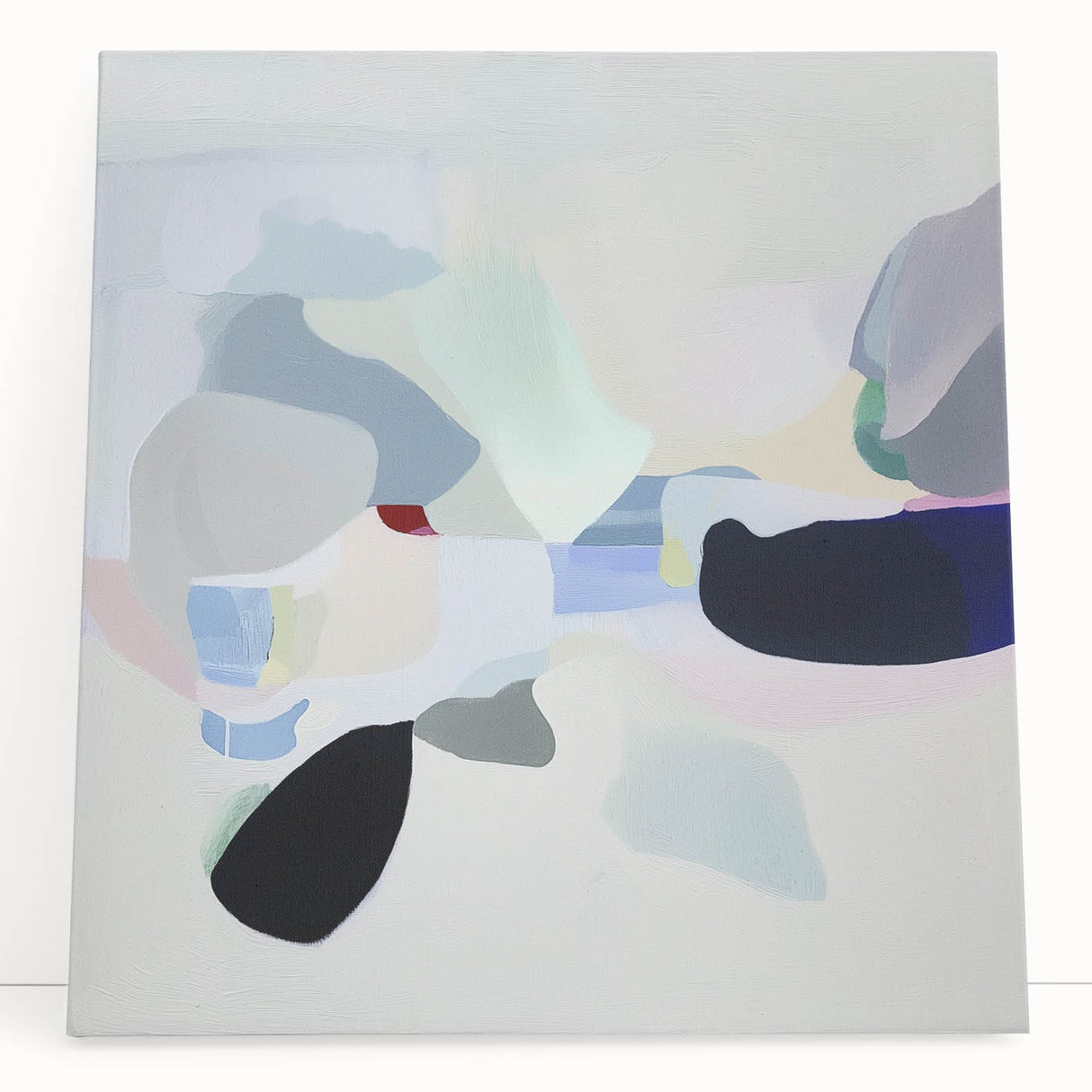 Geometric Abstract Wall Decor – Soft Pastel Modern Canvas Print