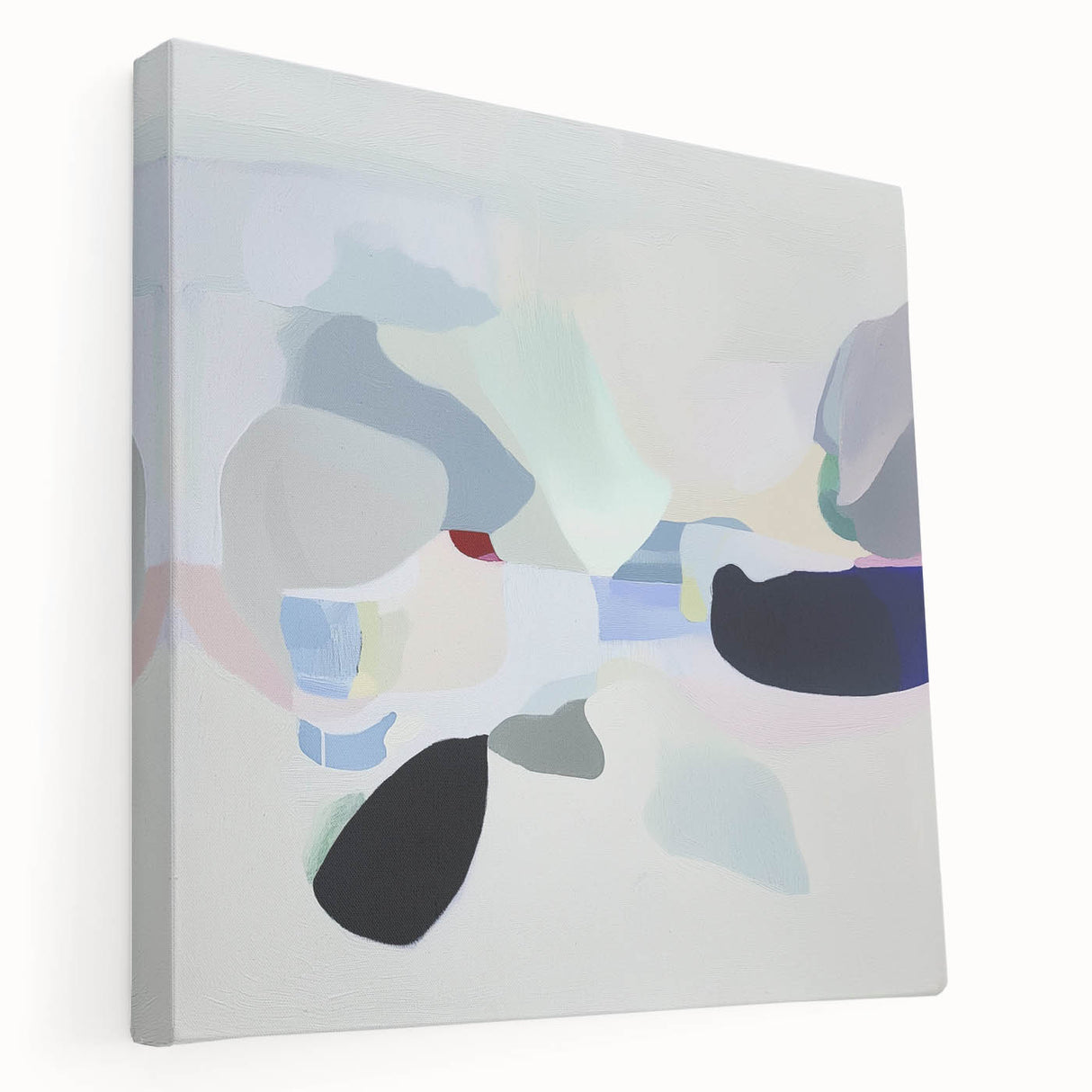Geometric Abstract Wall Decor – Soft Pastel Modern Canvas Print
