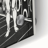 Expressionist Art: The Finger Game | Bold Black-and-White Wall Decor