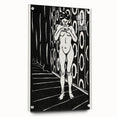 Expressionist Art: The Finger Game | Bold Black-and-White Wall Decor