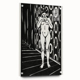 Expressionist Art: The Finger Game | Bold Black-and-White Wall Decor