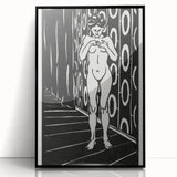 Expressionist Art: The Finger Game | Bold Black-and-White Wall Decor