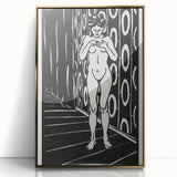 Expressionist Art: The Finger Game | Bold Black-and-White Wall Decor