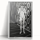 Expressionist Art: The Finger Game | Bold Black-and-White Wall Decor