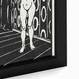 Expressionist Art: The Finger Game | Bold Black-and-White Wall Decor