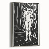 Expressionist Art: The Finger Game | Bold Black-and-White Wall Decor