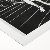 Expressionist Art: The Finger Game | Bold Black-and-White Wall Decor