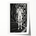 Expressionist Art: The Finger Game | Bold Black-and-White Wall Decor