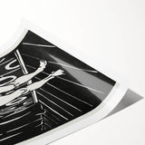 Expressionist Art: The Finger Game | Bold Black-and-White Wall Decor