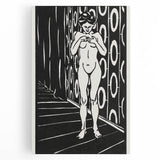 Expressionist Art: The Finger Game | Bold Black-and-White Wall Decor